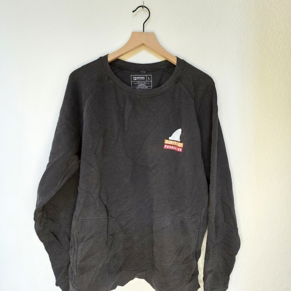 Surfrider Foundation Black Crewneck